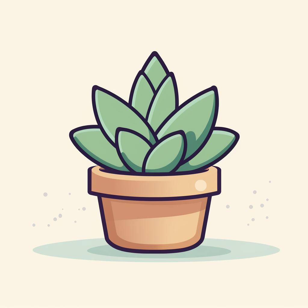 A new succulent plant isolated from other plants